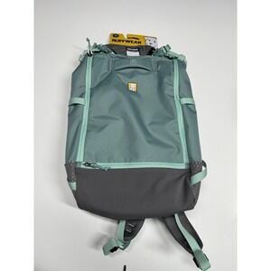 Ruffwear Hitch Hiker Dog Backpack Carrier CA4 River Rock Green Size XS (17"-22")